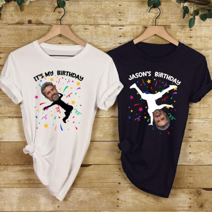Funny Birthday Shirt, Birthday Photo Shirts, Matching Birthday Party Group Shirt, Custom Face Birthday Shirt, Custom Photo Shirt