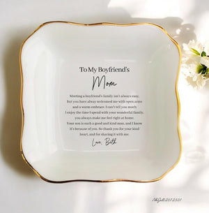 Boyfriend Mom Gift for Boyfriend's Mum Ring Dish-Birthday Gifts-Christmas Gifts For Mother-in-Law