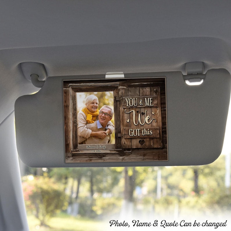 Valentines Gift For Him, God Knew My Heart Needed You, Car Sun Visor Photo Clip, Boyfriend Husband Gift, Couples Gift