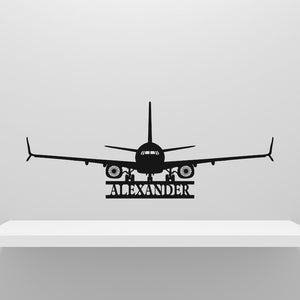 Airplane Name Sign Personalized , Aviation Gift Custom , Aircraft Name Sign, Hangar Sign, Pilot Name Sign, RC Plane Sign, Airforce Wall Art