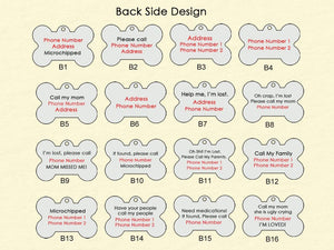 Stainless Steel Dog Tag, Bone Shape, Dog Collar Tag, Personalized Cat Tag, Cat ID Tag, Dog ID Tag, Outdoor Dog Name Tag, Engraved Pet Tag,