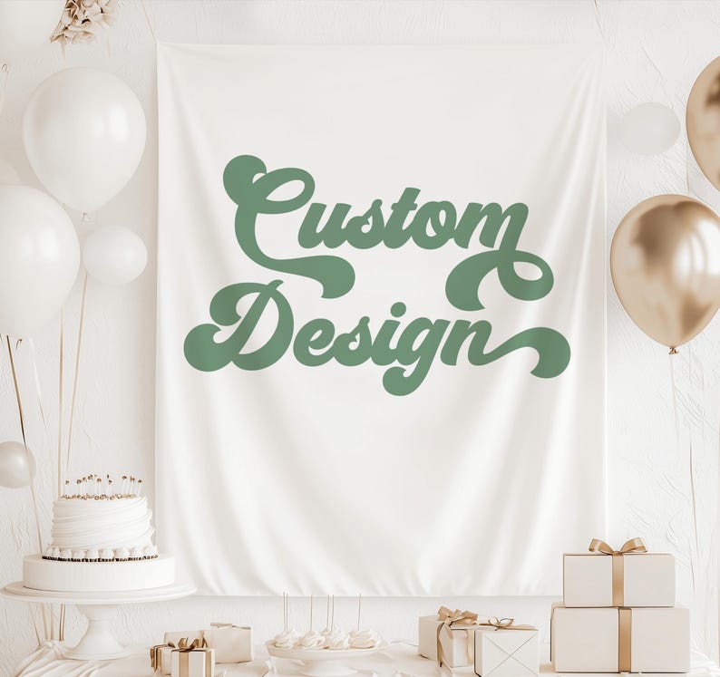 Custom Bachelorette Banner, Custom Birthday Banner, Bachelorette Backdrop, Bridal Shower Backdrop, Custom Design Sign Made to Order