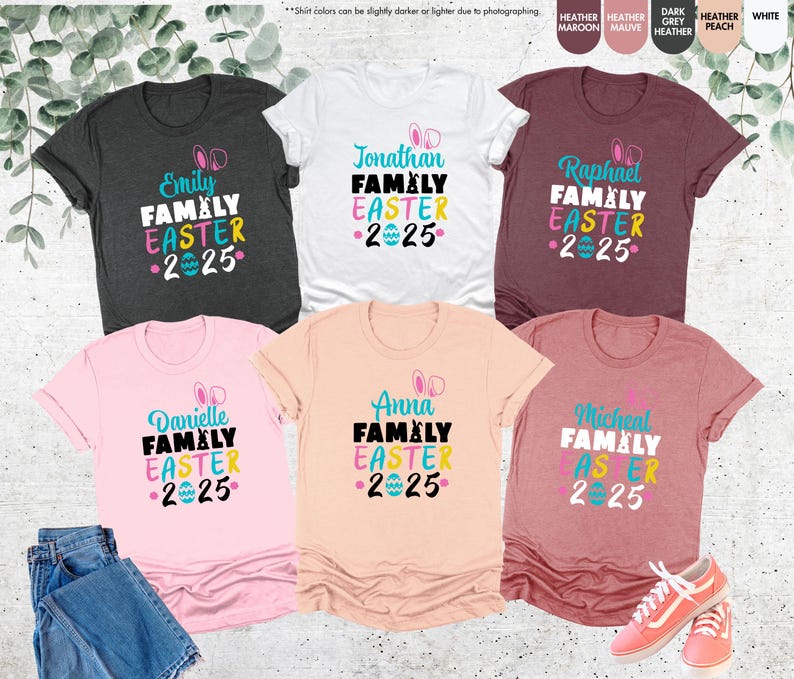 Easter Family Shirts, Family Easter 2025 Shirt,Matching Easter Shirts,Happy Easter Shirt,Easter Matching Tee,Easter Family Gifts,Bunny Shirt