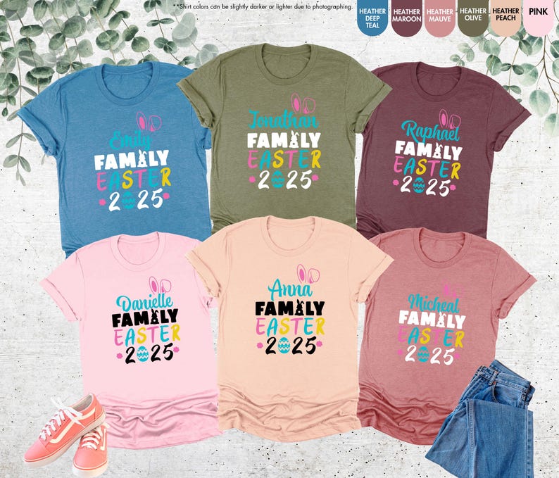 Easter Family Shirts, Family Easter 2025 Shirt,Matching Easter Shirts,Happy Easter Shirt,Easter Matching Tee,Easter Family Gifts,Bunny Shirt
