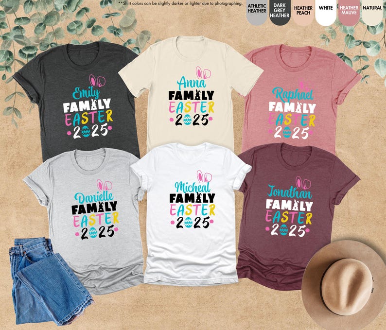 Easter Family Shirts, Family Easter 2025 Shirt,Matching Easter Shirts,Happy Easter Shirt,Easter Matching Tee,Easter Family Gifts,Bunny Shirt