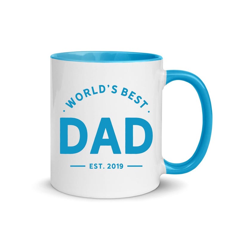 World s Best Dad Mug, Personalized Father's Day Gift, Custom Daddy Coffee Mug, Perfect Gift for Dad
