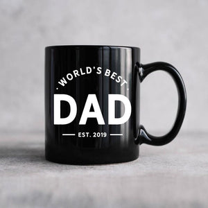 World s Best Dad Mug, Personalized Father's Day Gift, Custom Daddy Coffee Mug, Perfect Gift for Dad