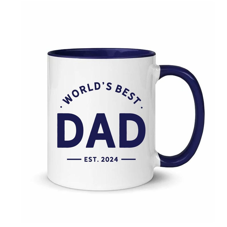 World s Best Dad Mug, Personalized Father's Day Gift, Custom Daddy Coffee Mug, Perfect Gift for Dad