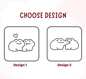 Custom Kissing Frog Embroidered Sweatshirt | Matching Frog Hoodies for Couples | Roman Numeral Hoodies | Anniversary Gifts For Couples