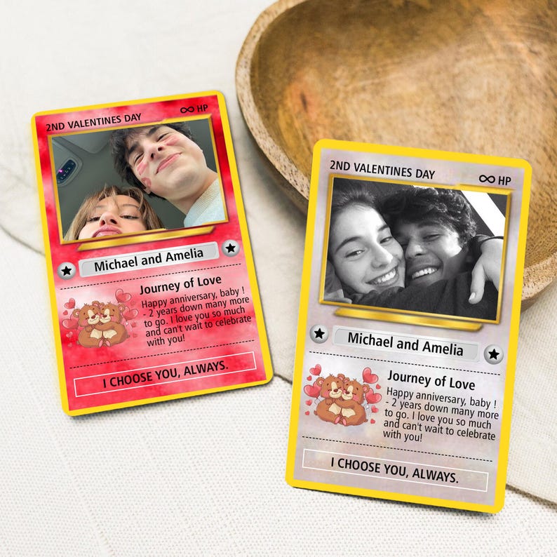 Custom Photo Card, Couples Photo Card, Gift for Him, Anniversary Gift, Couple Photo Wallet Insert, Couples Gift, Wedding Gift