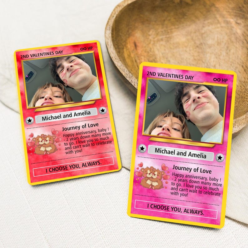 Custom Photo Card, Couples Photo Card, Gift for Him, Anniversary Gift, Couple Photo Wallet Insert, Couples Gift, Wedding Gift