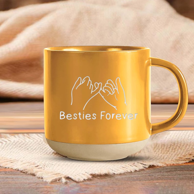 Custom Best Tea Pottery Mug, You'll Always Be My Best-Tea Coffee Mug, Best Friend Gift, Funny Friendship Gift, Sister Names Mug,Besties Gift