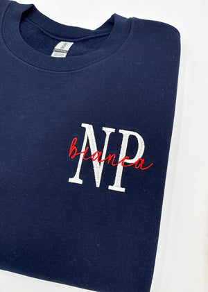 Embroidered Nurse Practitioner Sweatshirt: NP Pullover, New Nurse Gift