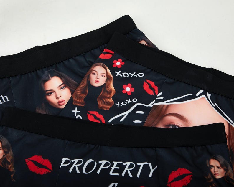 Custom Photo Boxer Briefs for Him,Personalized Face Boxer Briefs,Custom Men's Underwear for Husband/Boyfriend,Custom Valentine's Day Gift.