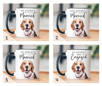 Custom Engagement Pet Mug, Engagement Pet Gift, Gifts for bride to be, Bachelorette Gift,Bridal Shower Gift, Engaged Mug, Newly Engaged Gift