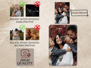 Personalized Sun Visor Picture Clip, Custom Pet Photo Car Accessory, Wallet Photo Holder Couples Gift, Christmas Gift For Husband, Boyfriend Family Portrait Decoration Drive Safe