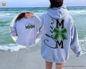 Cheer Mom Sweatshirt, Custom Coquette Cheer Mom Hoodie, Cheerleader Mom Sweatshirt, Cheerleading Mom, Cheerleader Gift, Coquette Cheer Sweat