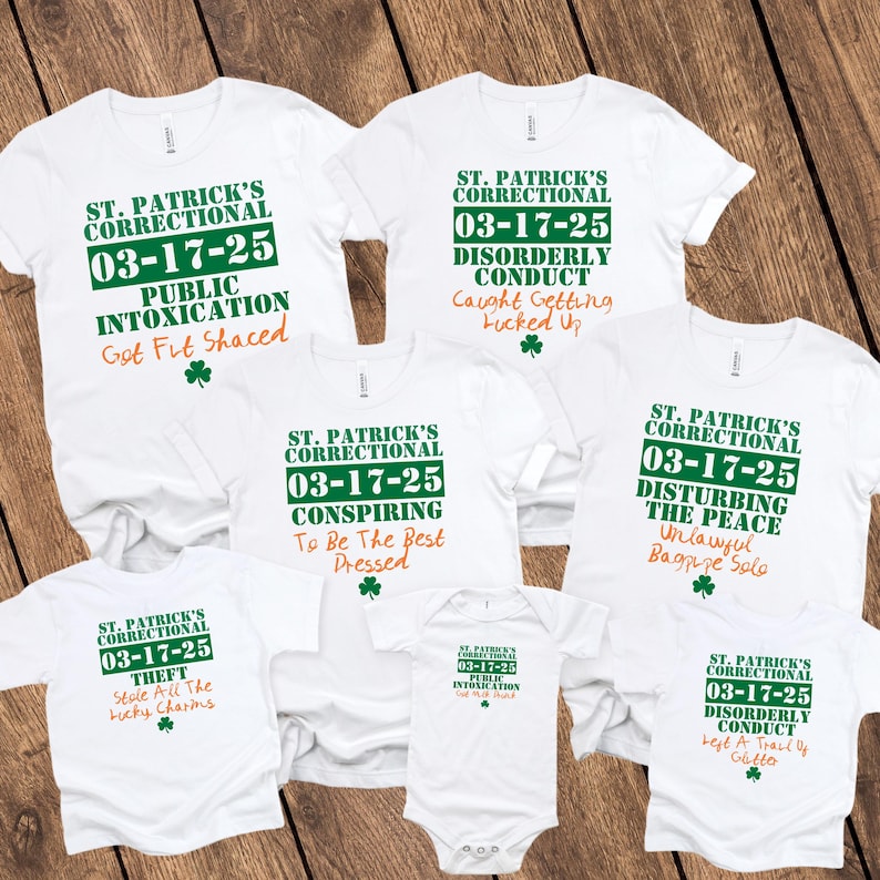 St Patricks Day Shirt, Funny St Patricks Shirts, Correctional, Most Likely To Shirts, Group Shirts, Saint Patricks Day Matching Shirts