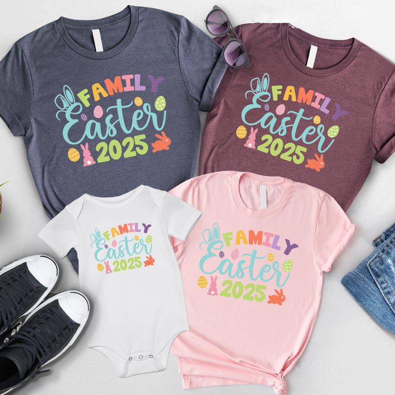 Easter Family Shirts, Family Easter 2025 Shirt,Matching Easter Shirts,Happy Easter Shirt,Easter Matching Tee,Easter Family Gifts,Bunny Shirt