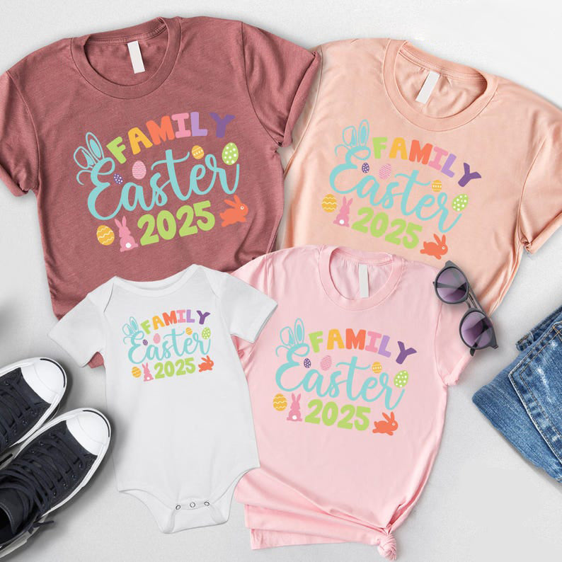 Easter Family Shirts, Family Easter 2025 Shirt,Matching Easter Shirts,Happy Easter Shirt,Easter Matching Tee,Easter Family Gifts,Bunny Shirt