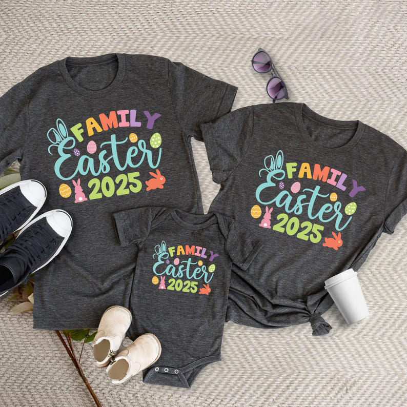 Easter Family Shirts, Family Easter 2025 Shirt,Matching Easter Shirts,Happy Easter Shirt,Easter Matching Tee,Easter Family Gifts,Bunny Shirt