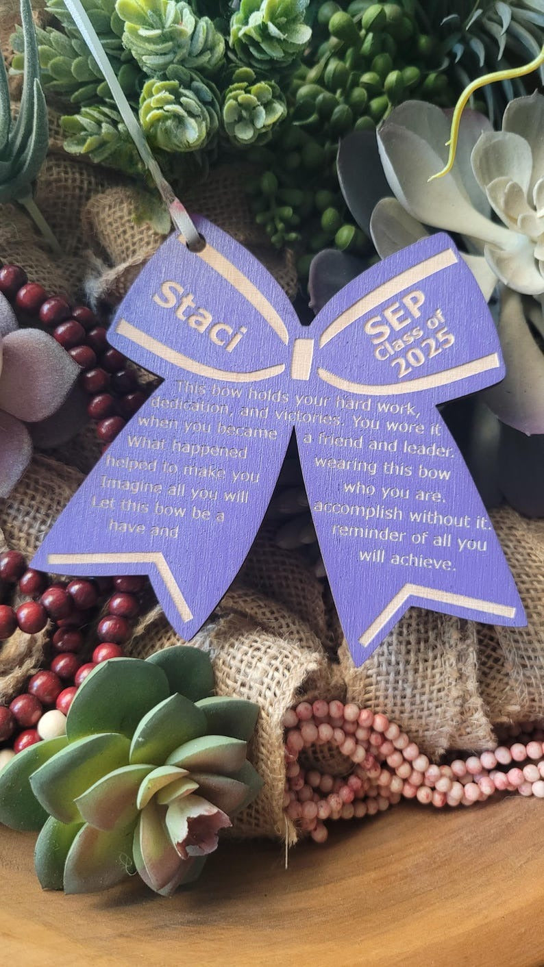 CHEERLEADER HOMECOMING GIFT + Senior Night Banquet Bouquet Keepsakes + Placecard + Ornament + Gift Bag Tag + Goodie Bag + HoCo + Graduate
