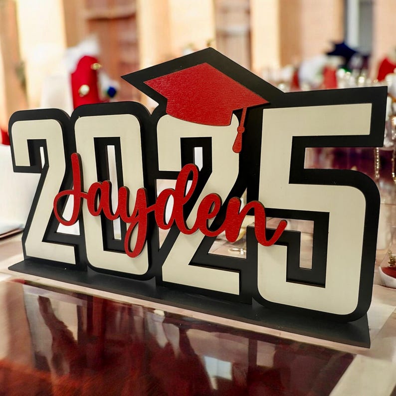 Personalized Graduation Class of 2025 Sign, Graduation Table Decor & Centerpiece, Gifts table Decoration, Senior Photo Prop Decor