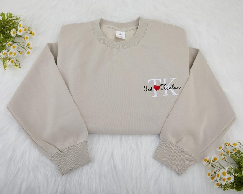 Personalized Embroidered Couple Sweatshirt for Boyfriend,Custom Embroidered Couple Hoodie with Name,Anniversaries Gifts,Valentines Day Gifts il_794xN.6661872712_shat.jpg