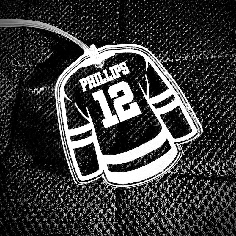 Hockey Bag Tag, Hockey Team Gift, Hockey Keychain, Sports Team Gift, End Of Season Hockey Gift, Pee-wee Hockey gift, Custom Hockey Gift