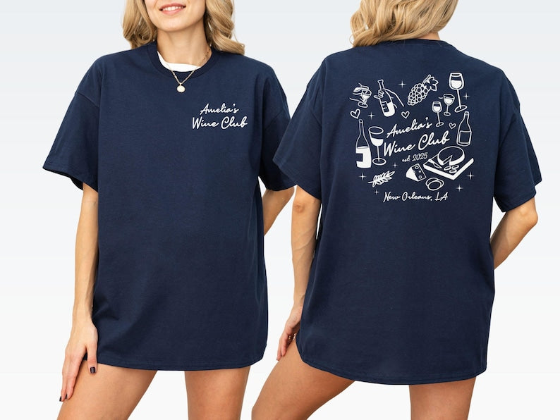 Custom Wine Club Bachelorette Sweatshirt, Winery Bridal Party Shirt, Vino Before Vows Hoodie, Bridesmaid Ask Gift, Wine Bach Club Shirt