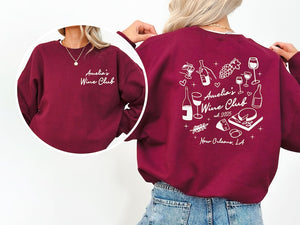 Custom Wine Club Bachelorette Sweatshirt, Winery Bridal Party Shirt, Vino Before Vows Hoodie, Bridesmaid Ask Gift, Wine Bach Club Shirt