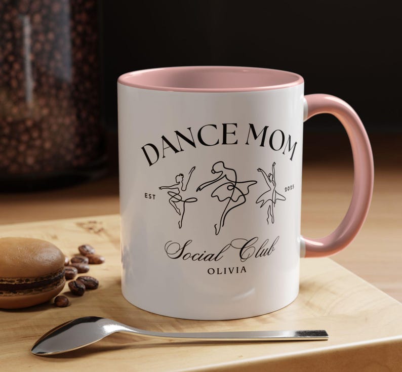 Custom Dance Mom Social Club Mug, Gift for Competition Mom, Personalized Weekends Coffee and Dance Comps