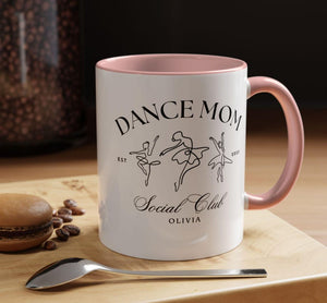 Custom Dance Mom Social Club Mug, Gift for Competition Mom, Personalized Weekends Coffee and Dance Comps