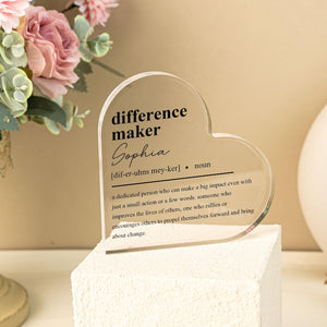 Custom Difference Maker Gifts,Mentor Appreciation Gifts, Leader Gifts,Thank You Present ,Leaving Gifts,Thank You Gifts,Colleagues Gifts