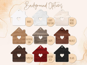 New Home Keychains, Housewarming Gift for Couple, Custom Our First Home Keychain, First Home Gift Keyrings, My First Home Keepsake Keychains
