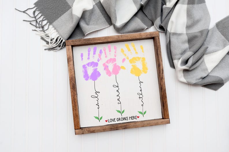 Kid s Mother's Day DIY Mother's Day Sign, Kids DIY Sign, Mother's Day Craft for Kids, Keepsake For Mother's Day 2025, Unique Mom Gift Idea