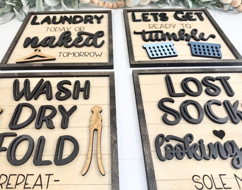 Laundry Room Decorations, Laundry Room Signs, Housewarming Gift