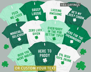 Matching St. Patrick's Day Shirts, Funny St Patricks Day Shirt Custom Day Drinking Shirts, St Paddy Group Shirts, Patty Pub Crawl Team Shirt