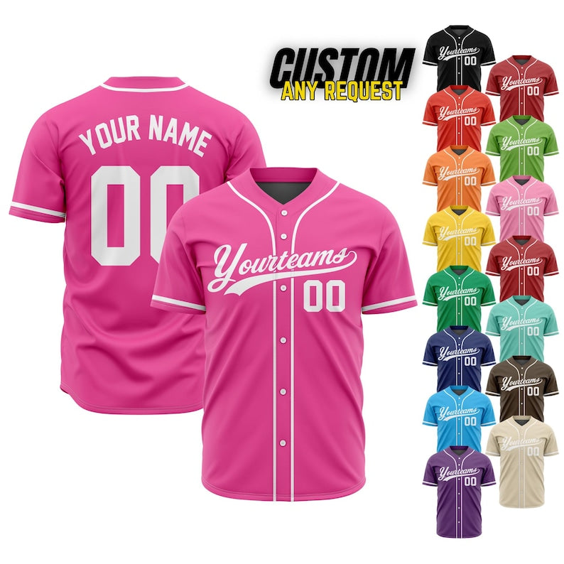 Personalized Team Name And Number Baseball Jersey,Custom Baseball Jersey Shirt, Baseball Jersey Uniform For Fans Baseball Lovers B1