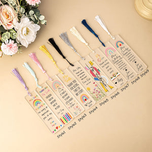 Teacher Appreciation Gifts,Custom Bookmark For Teacher,Thank You Gifts,Gifts for Teacher,Back To School Gifts,Bookmark Gifts for Teacher