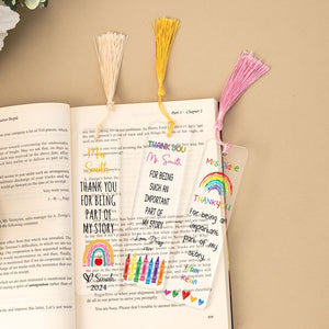 Teacher Appreciation Gifts,Custom Bookmark For Teacher,Thank You Gifts,Gifts for Teacher,Back To School Gifts,Bookmark Gifts for Teacher