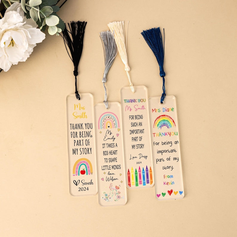 Teacher Appreciation Gifts,Custom Bookmark For Teacher,Thank You Gifts,Gifts for Teacher,Back To School Gifts,Bookmark Gifts for Teacher
