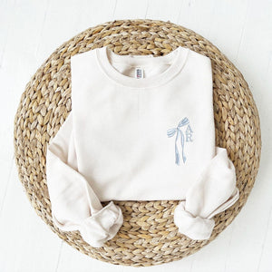 Custom Initial Bow Ribbon Embroidered Crewneck Sweatshirt - Hoodie | Bridal Party Sweatshirt | Bridesmaid Proposal |Cute Bow Shirt il_794xN.6676345393_mlix.jpg