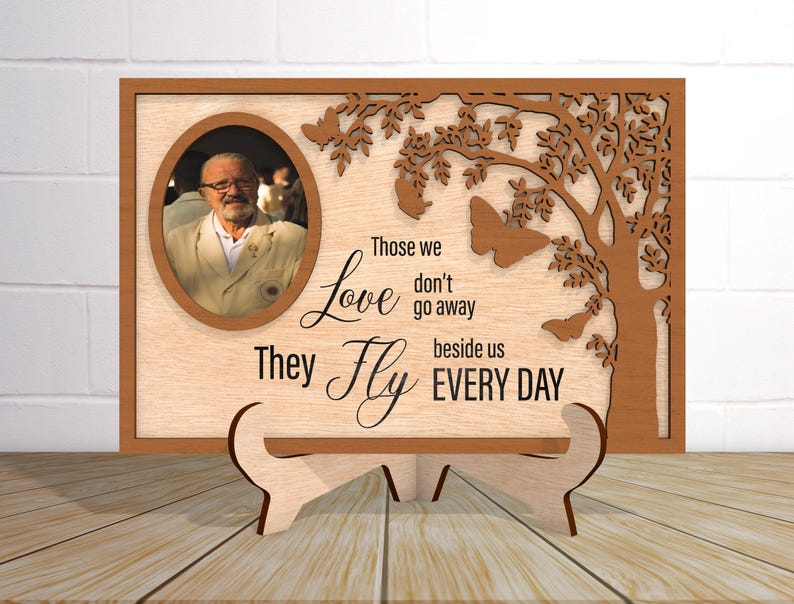 Personalized Memorial Wood Sign, Tree Memorial Sign,Loss Of Loved One, Memorial Gifts