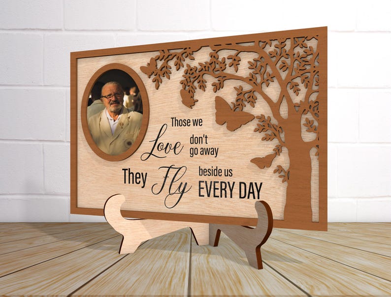 Personalized Memorial Wood Sign, Tree Memorial Sign,Loss Of Loved One, Memorial Gifts