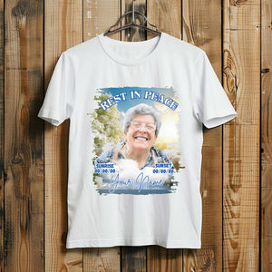 Personalized Memorial T-Shirt: Custom Funeral Remembrance Shirt, RIP Tshirt Sweatshirt Hoodie Custom memorial Apparel For Family members