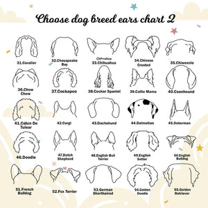 Custom Dog Ear Memorial frame Sign from Photo, Memorial Pet Collar Holder, Dog Memorial Wood Frame With Collar Holder, Dog Ear Outline