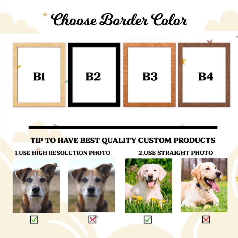 Custom Dog Ear Memorial frame Sign from Photo, Memorial Pet Collar Holder, Dog Memorial Wood Frame With Collar Holder, Dog Ear Outline