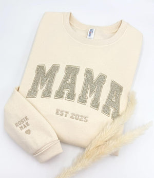 Custom Glitter Embroidered Mama Sweatshirt/Hoodies | Personalized Gift with Kids' Names | Pregnancy Announcement | Mother's Day Crewneck il_794xN.6689878884_j6a9.jpg