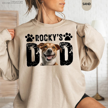 Custom Dog Dad Shirt, Custom Pet Photo Shirt,Dog Dad Gift,Personalized Dog Name Photo,Animal Lover Shirt,Gift For Dog Lover,Fathers Day Gift